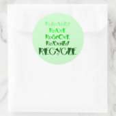 Stickers voor recyclingbewustmaking (Tas)