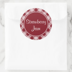 Stickers voor Red Gingham Kitchen