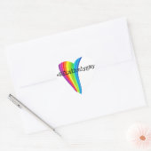 Stickers voor regenbooghashtag (Envelop)