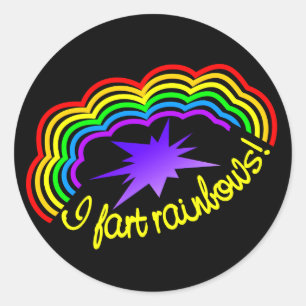 Stickers voor regenboogkunst