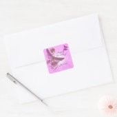 Stickers voor roze dragonfly vlinder (Envelop)