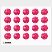 Stickers voor roze rozenweddenschap (Vel)