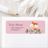 stickers voor schattig fox-retouradres (Insitu)