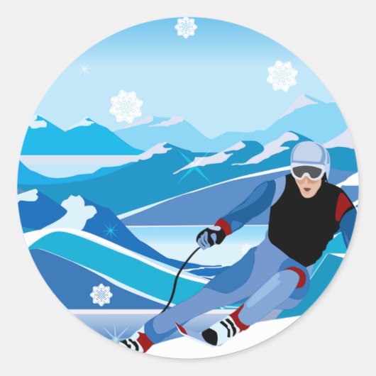 Stickers voor skiërs (Voorkant)