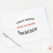 Stickers voor voedselallergie (Envelop)
