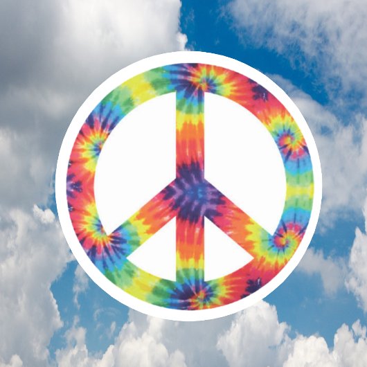 Stickers voor vredessignalisatie - Rainbow Hippie 