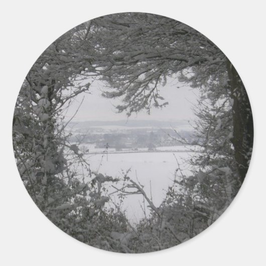 Stickers voor winterwinterwintersneeuwkerst (Voorkant)