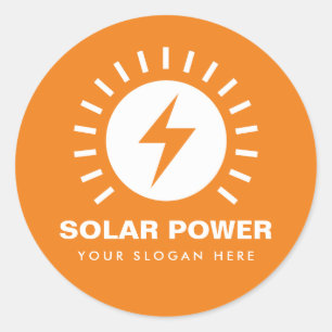 Stickers voor zonne-energie met aangepaste bedrijf