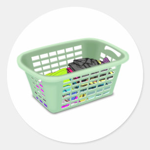 Stickers wasmand