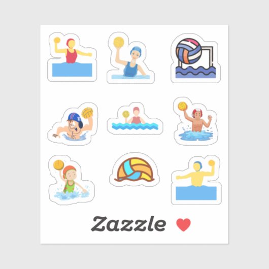 Stickers Water Polo (Feuille)