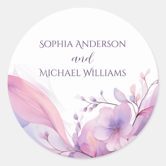 Stickers Watercolor Cherry Blossoms-Wedding (Devant)