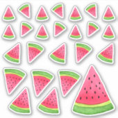 Stickers Watercolor Watermelon (Devant)