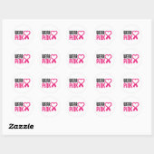 Stickers "Wear Pink" (Feuille)