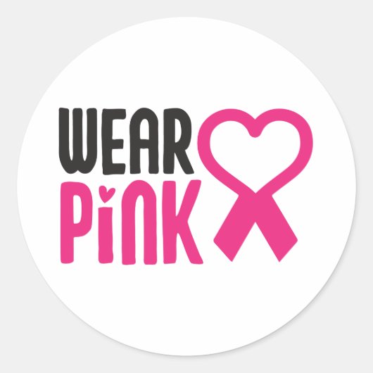 Stickers "Wear Pink" (Devant)
