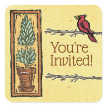 Stickers Wedding shower Rustique Garden