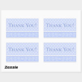 Stickers - Wedgewood Blue Damask (Feuille)