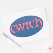 Stickers Welsh Fun : Red Check En vichy (Enveloppe)
