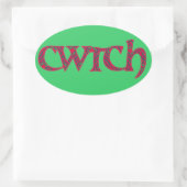 Stickers Welsh Fun : Rouge, Motif vert (Sac)
