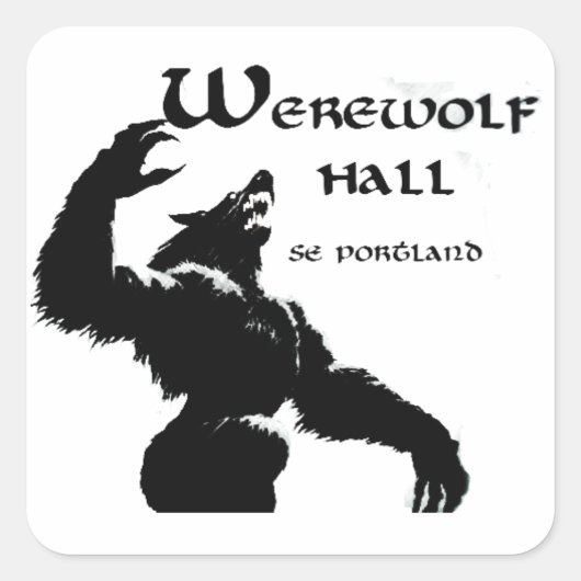 Stickers Werewolf Hall (Devant)