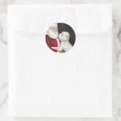 Stickers West Highland Terrier et Père Noël Dog Ar (Sac)