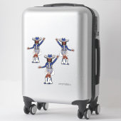 Stickers Western Blue Silver #1 (Sur valise)