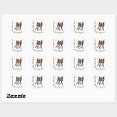 Stickers Western Country "Line Dancing Cowgirl" (Feuille)