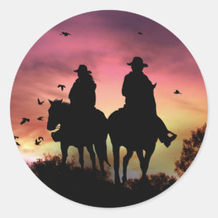 Stickers Western Riding Country Cowboy et Cowgirl