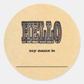 Stickers Western Thème Nom