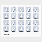 Stickers Westie Fluffybutt (Feuille)