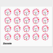 Stickers Westie Hearts (Feuille)