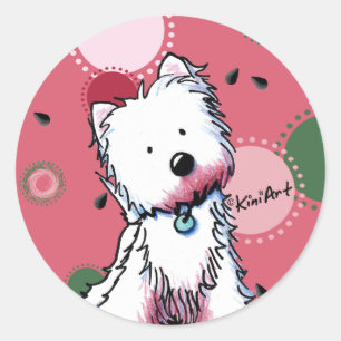 Stickers Westie Watermelon