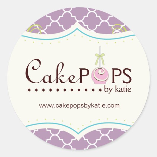 Stickers Whimsical Cake Pop (Devant)