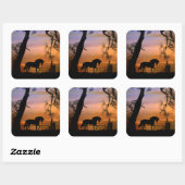 Stickers Whimsical Country Horse (Feuille)