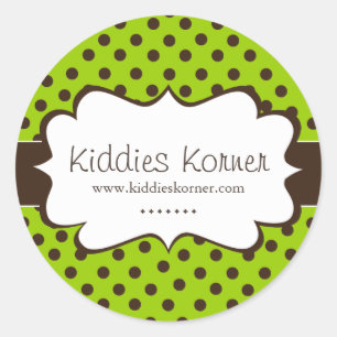 Stickers Whimsical et mignon Polk a Dot