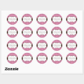 Stickers Whimsical et mignon Polk a Dot (Feuille)