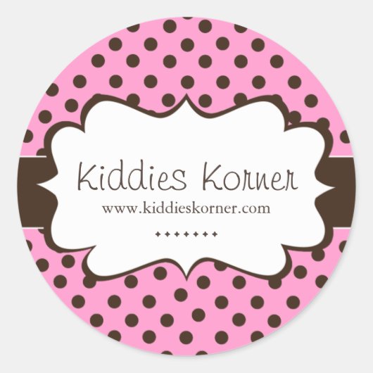 Stickers Whimsical et mignon Polk a Dot (Devant)