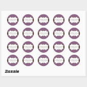 Stickers Whimsical et mignon Polk a Dot (Feuille)