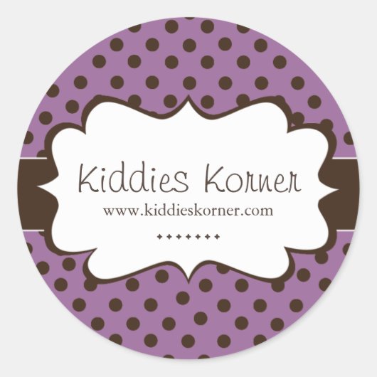 Stickers Whimsical et mignon Polk a Dot (Devant)
