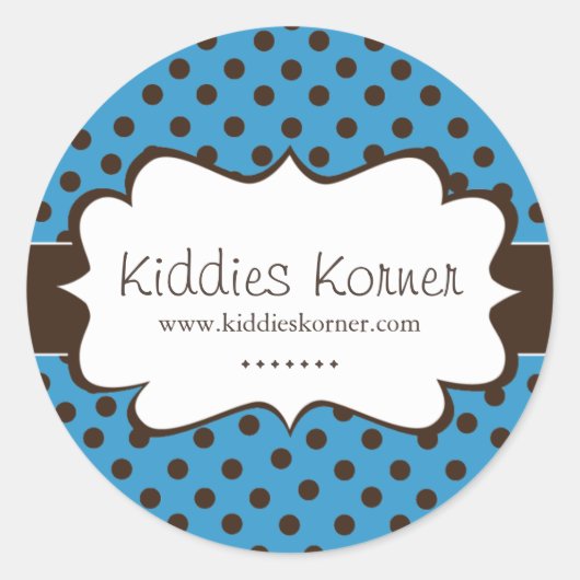 Stickers Whimsical et mignon Polk a Dot (Devant)