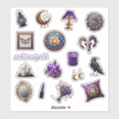 Stickers Whimsy Goth | Stickers Whimsigoth Journal (Feuille)