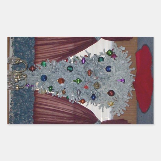 Stickers White Christmas Tree (Devant)