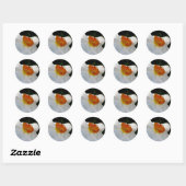 Stickers White Orange Narcisse (Feuille)
