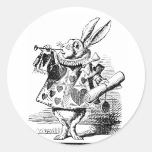 Stickers White Rabbit Alice In Wonderland Herald
