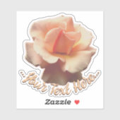 Stickers Wildrose Personnalisé Pêcher Rose Deck Ma (Feuille)