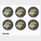 Stickers WILY GRAY WOLF Wildlife (Feuille)