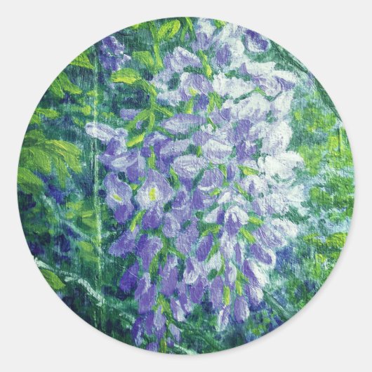 Stickers Wisteria violet (Devant)