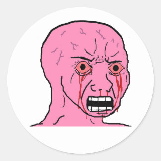 stickers Wojak rose