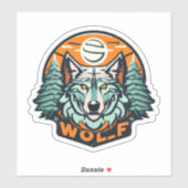 Stickers Wolf Express votre esprit Wolf intérieur (Feuille)