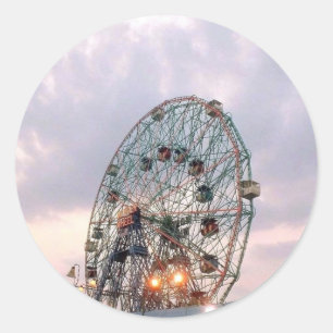 Stickers 'Wonder Wheel at Twilight'