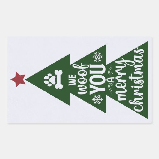 Stickers Woof Joyeux Noël (Devant)